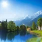 Beautiful lakes on the South Island of New Zealand